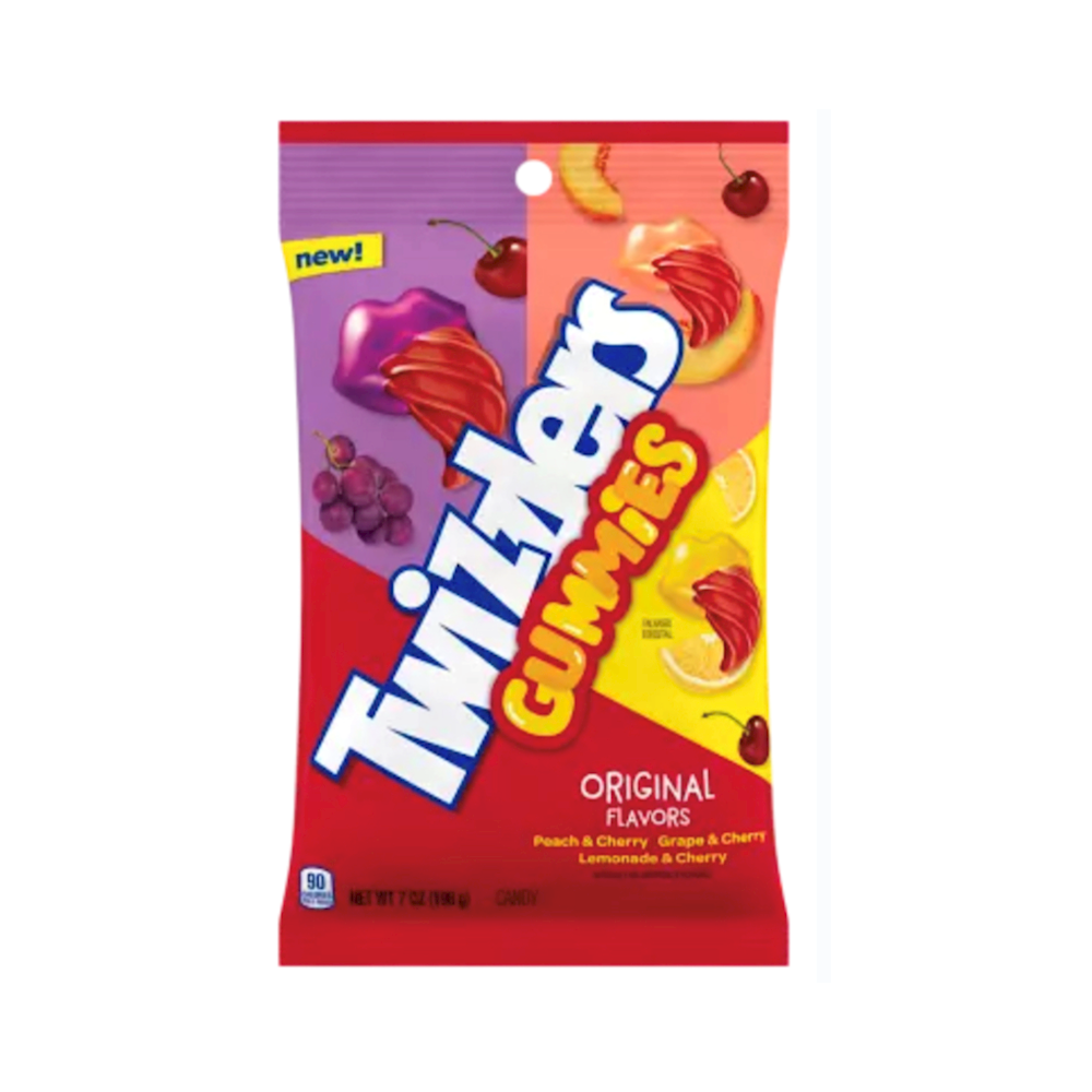 Twizzler 7oz 12pk GUMMIES ASSORTED