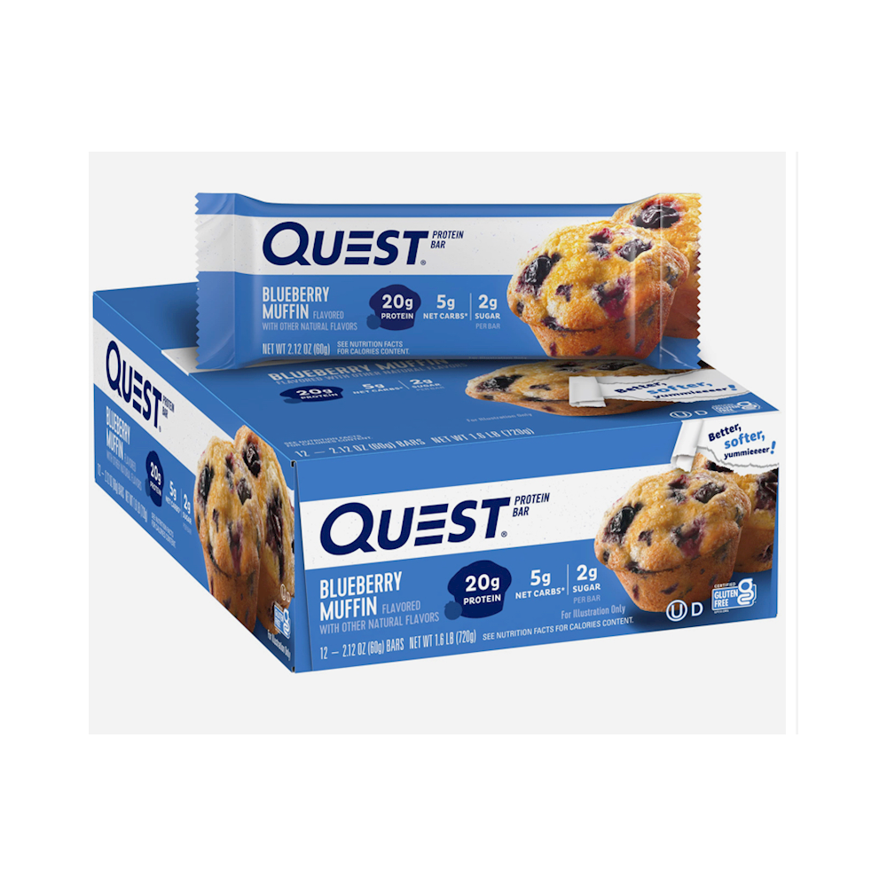 QUEST BAR BLUEBERRY 12PK