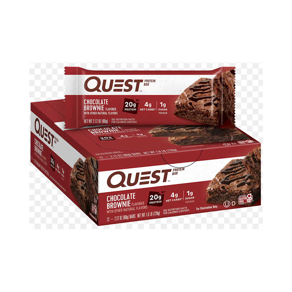 QUEST BAR BROWNIE CHOCO 12PK