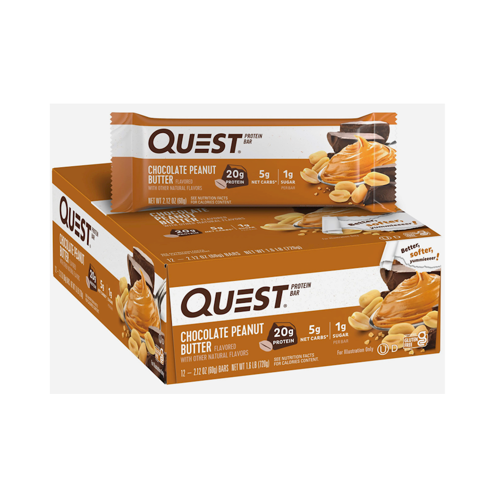 QUEST BAR CHOCO PB 12PK