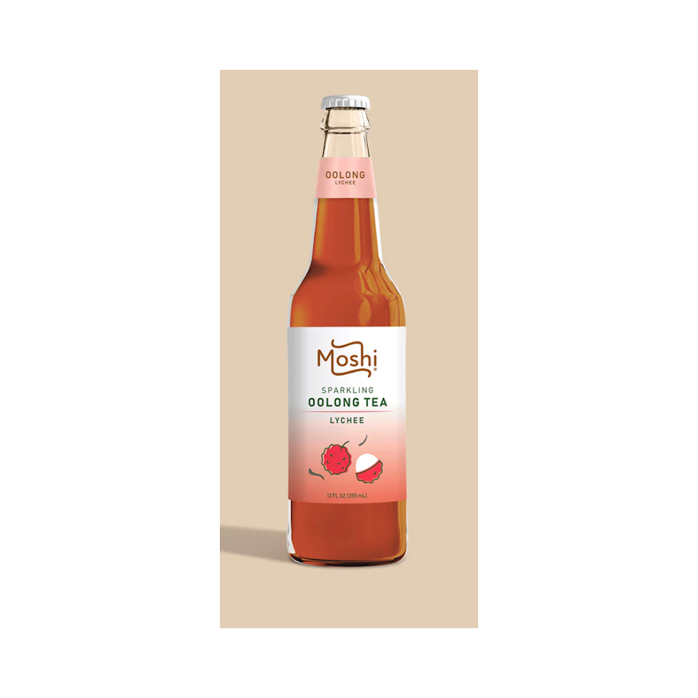 Moshi Sparkling Oolong Drink 12oz 12pk LYCHEE