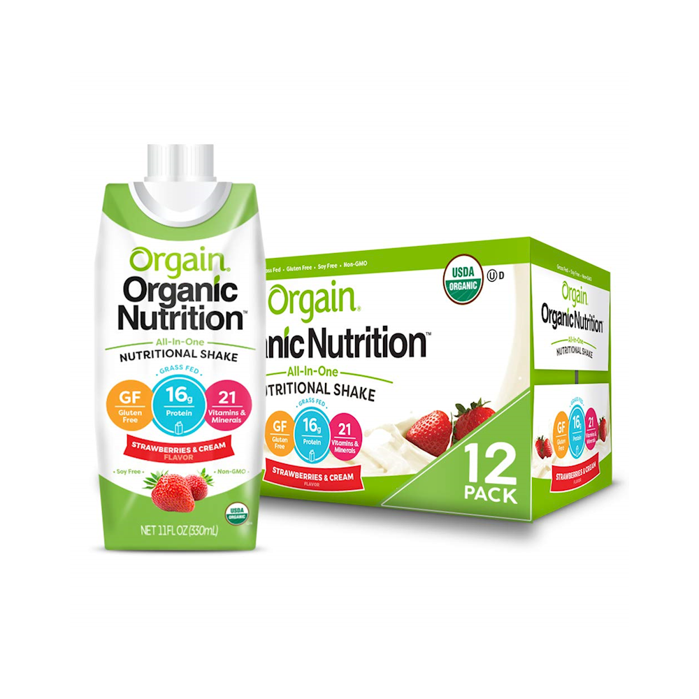 ORGAIN SHAKE 11oz 12pk STRAWBERRIES