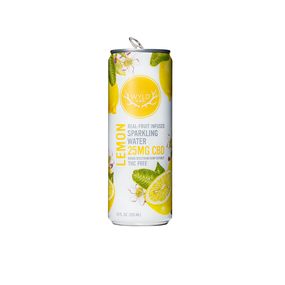 Wyld CBD Sparkling Water 25mg 12pk LEMON