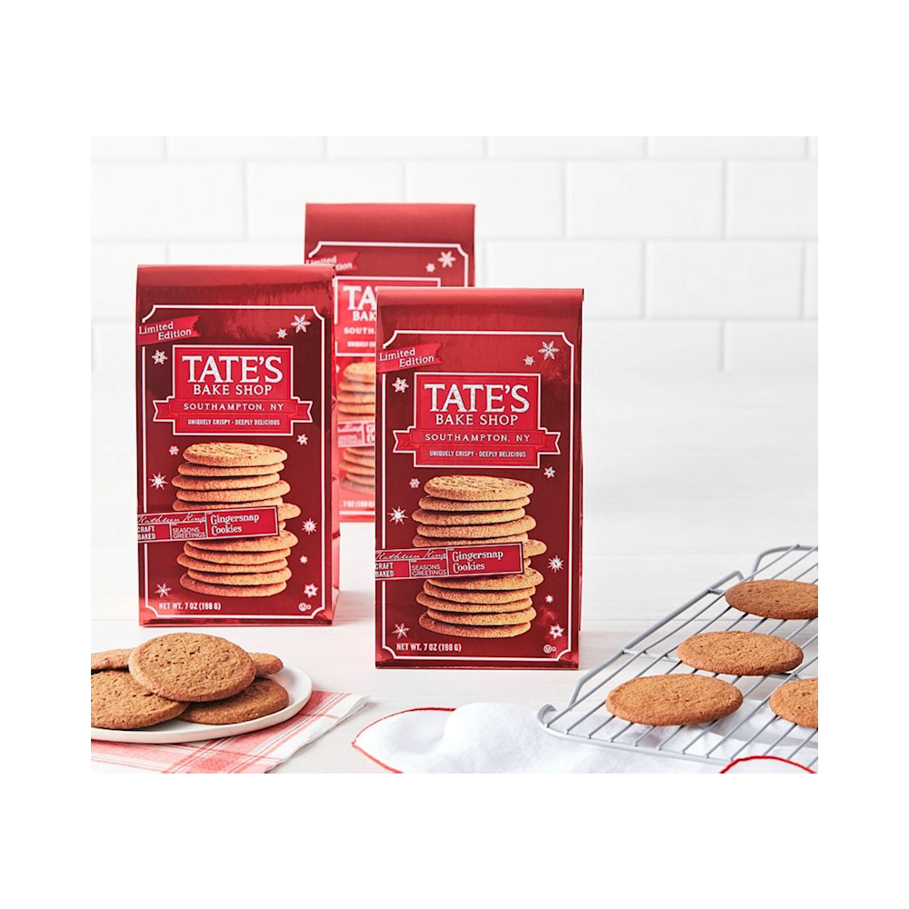 TATES COOKIES 12PK 7OZ GINGERSNAP