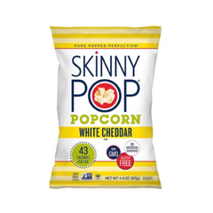 Skinny Popcorn 4.4oz 12pk WHITE CHEDDAR