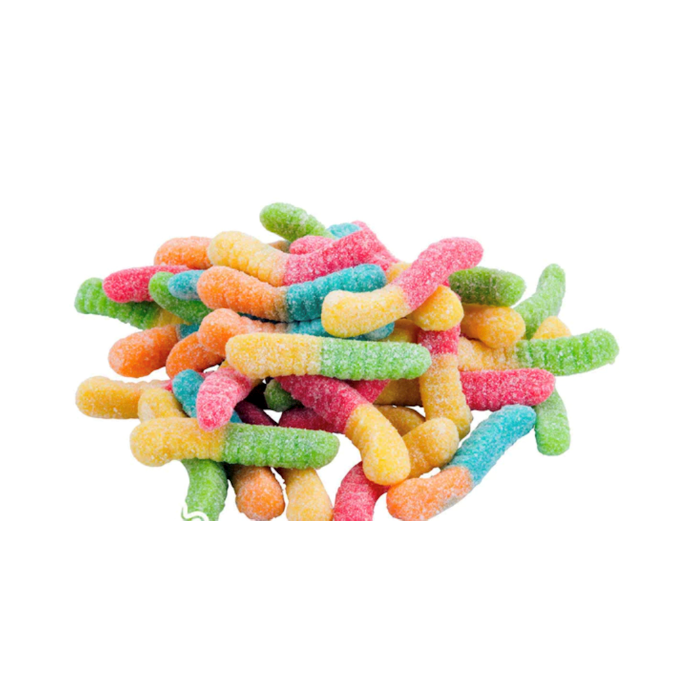 SUNBEST SOUR GUMMY WORMS 12PK
