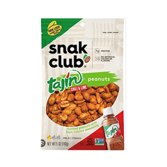 SNACK CLUB TAJIN SEASONED PEANUTS 12PK